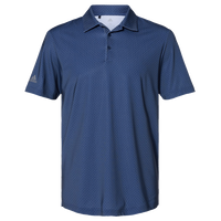 Adidas Men's Ultimate365 Diamond Dot Print Polo, Navy Blue / White / Grey Three, Front view