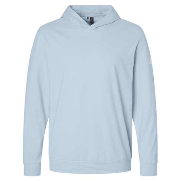 Adidas Men's Ultimate365 Elevated Hoodie, Crystal Sky, Front view