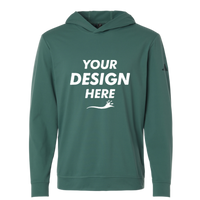 Adidas Men's Ultimate365 Elevated Hoodie, Preloved Teal, Front view, Mockup