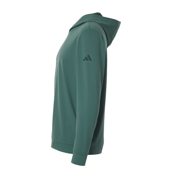 Adidas Men's Ultimate365 Elevated Hoodie, Preloved Teal, Left Sleeve view