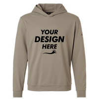 Adidas Men's Ultimate365 Elevated Hoodie, Putty Beige, Front view, Mockup