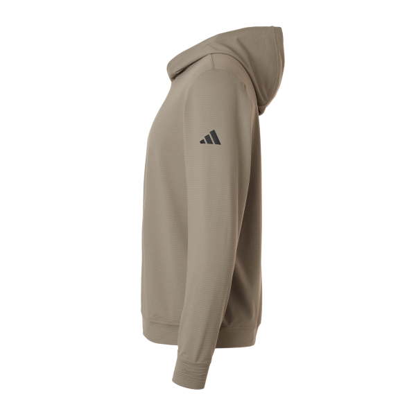 Adidas Men's Ultimate365 Elevated Hoodie, Putty Beige, Left Sleeve view