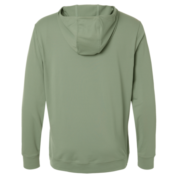 Adidas Men's Ultimate365 Elevated Hoodie, Silver Green, Back view