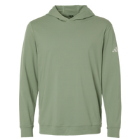 Adidas Men's Ultimate365 Elevated Hoodie, Silver Green, Front view