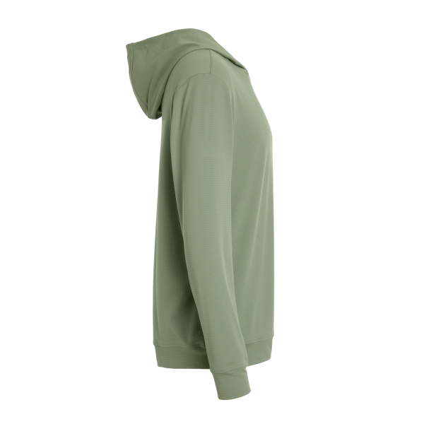 Adidas Men's Ultimate365 Elevated Hoodie, Silver Green, Right Sleeve view