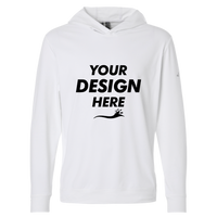 Adidas Men's Ultimate365 Elevated Hoodie, White, Front view, Mockup