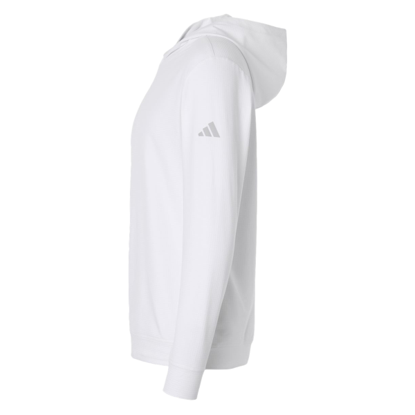Adidas Men's Ultimate365 Elevated Hoodie, White, Left Sleeve view