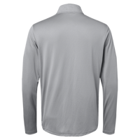 Adidas Men's Ultimate365 Heather Block Print Quarter-Zip Pullover, Grey Three Melange / Grey Three / Black, Back view