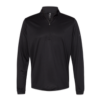 Adidas Men's Ultimate365 Lightweight Quarter-Zip Pullover, Black, Front view