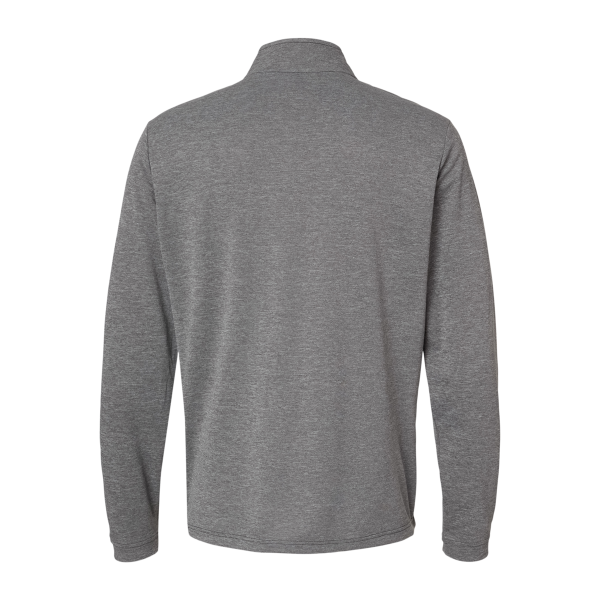 Adidas Men's Ultimate365 Lightweight Quarter-Zip Pullover, Black Heather, Back view