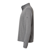 Adidas Men's Ultimate365 Lightweight Quarter-Zip Pullover, Black Heather, Left Sleeve view