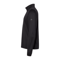 Adidas Men's Ultimate365 Lightweight Quarter-Zip Pullover, Black, Left Sleeve view