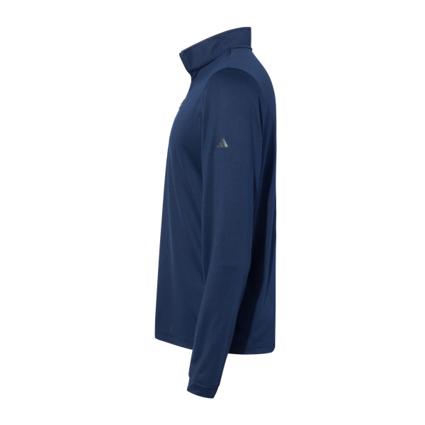Adidas Men's Ultimate365 Lightweight Quarter-Zip Pullover, Collegiate Navy, Left Sleeve view