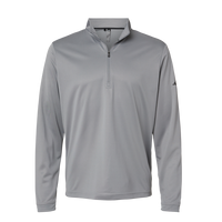 Adidas Men's Ultimate365 Lightweight Quarter-Zip Pullover, Grey Three, Front view