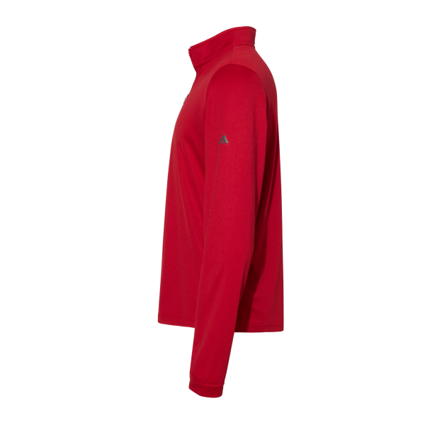 Adidas Men's Ultimate365 Lightweight Quarter-Zip Pullover, Power Red, Left Sleeve view