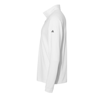 Adidas Men's Ultimate365 Lightweight Quarter-Zip Pullover, White, Left Sleeve view