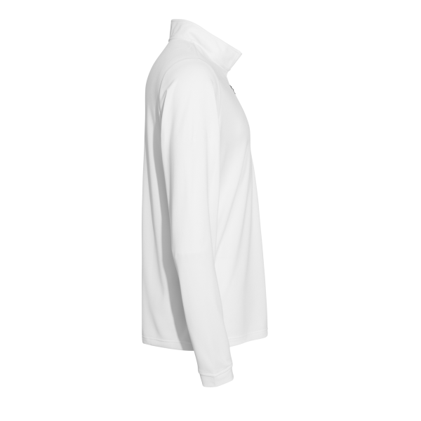 Adidas Men's Ultimate365 Lightweight Quarter-Zip Pullover, White, Right Sleeve view