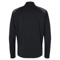 Adidas Men's Ultimate365 Lightweight Shoulder Stripe Quarter-Zip Pullover, Black, Back view
