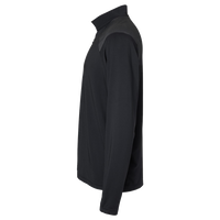 Adidas Men's Ultimate365 Lightweight Shoulder Stripe Quarter-Zip Pullover, Black, Left Sleeve view