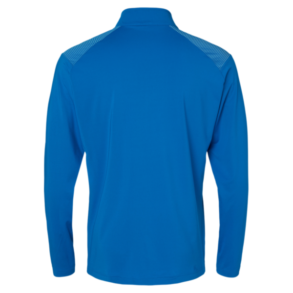 Adidas Men's Ultimate365 Lightweight Shoulder Stripe Quarter-Zip Pullover, Glory Blue, Back view