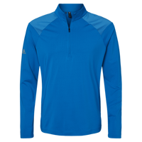 Adidas Men's Ultimate365 Lightweight Shoulder Stripe Quarter-Zip Pullover, Glory Blue, Front view