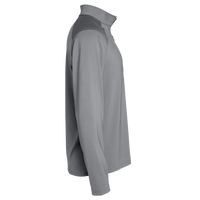 Adidas Men's Ultimate365 Lightweight Shoulder Stripe Quarter-Zip Pullover, Grey Three, Right Sleeve view