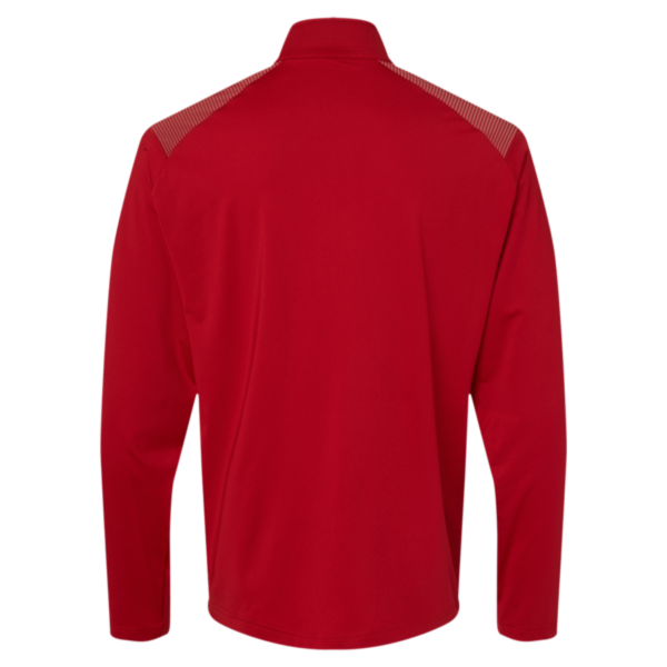 Adidas Men's Ultimate365 Lightweight Shoulder Stripe Quarter-Zip Pullover, Team Power Red, Back view