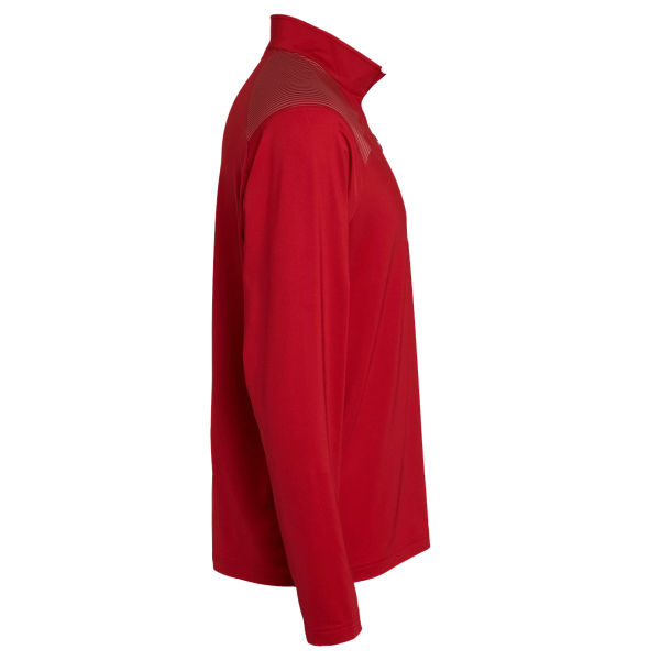 Adidas Men's Ultimate365 Lightweight Shoulder Stripe Quarter-Zip Pullover, Team Power Red, Right Sleeve view