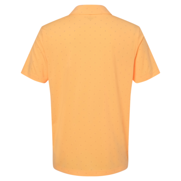 Adidas Men's Ultimate365 Pine Tree Polo, Acid Orange / Grey Two, Back view