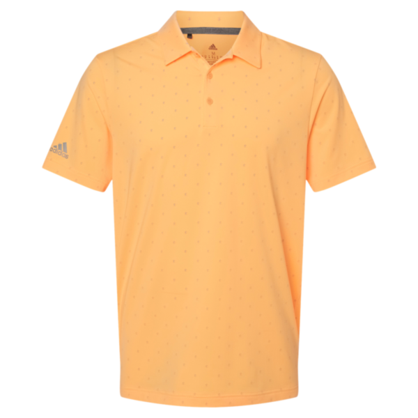 Adidas Men's Ultimate365 Pine Tree Polo, Acid Orange / Grey Two, Front view