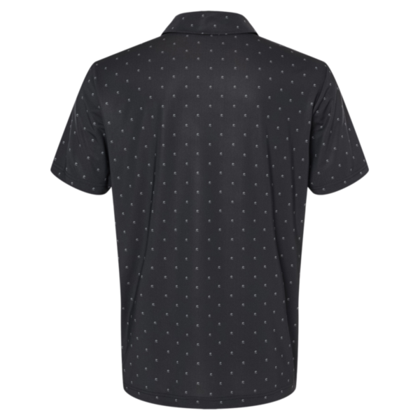 Adidas Men's Ultimate365 Pine Tree Polo, Black / Grey Three, Back view