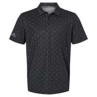 Adidas Men's Ultimate365 Pine Tree Polo, Black / Grey Three, Front view
