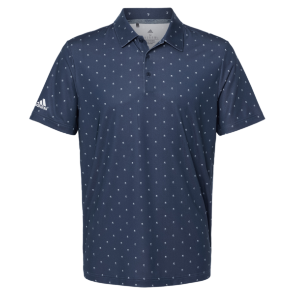 Adidas Men's Ultimate365 Pine Tree Polo, Collegiate Navy / White, Front view