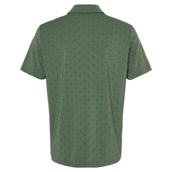Adidas Men's Ultimate365 Pine Tree Polo, Green Oxide / Black, Back view