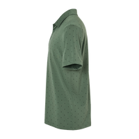 Adidas Men's Ultimate365 Pine Tree Polo, Green Oxide / Black, Left Sleeve view
