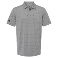 Adidas Men's Ultimate365 Pine Tree Polo, Grey Three / Black, Front view
