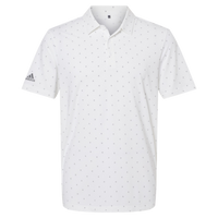 Adidas Men's Ultimate365 Pine Tree Polo, White / Grey Three, Front view