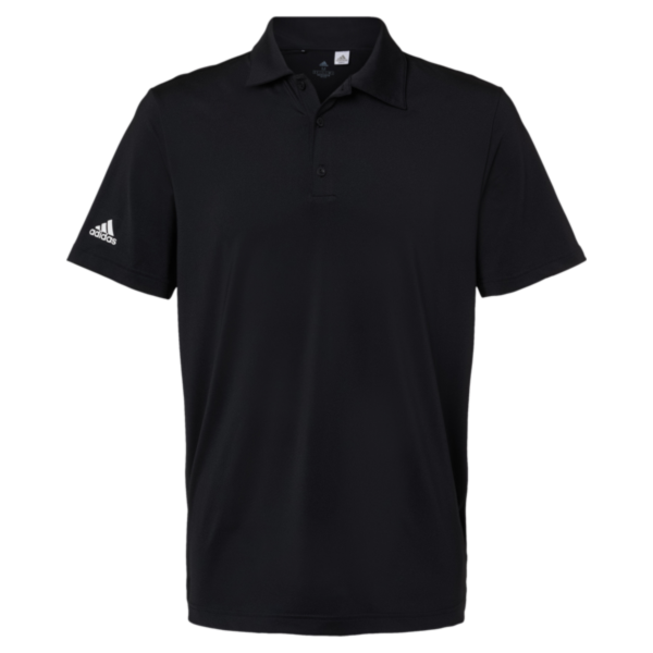 Adidas Men's Ultimate365 Solid Polo, Black, Front view