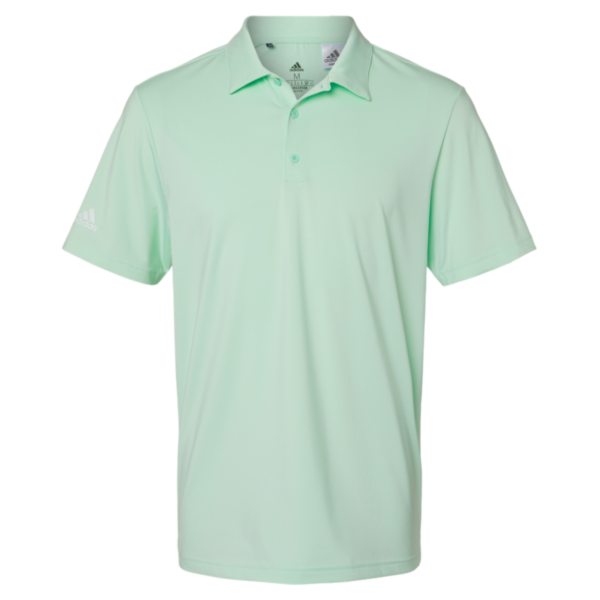 Adidas Men's Ultimate365 Solid Polo, Clear Mint, Front view