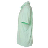 Adidas Men's Ultimate365 Solid Polo, Clear Mint, Left Sleeve view