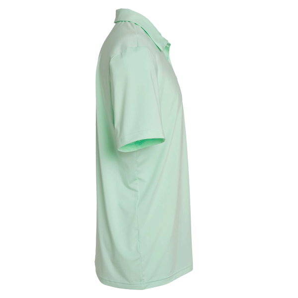 Adidas Men's Ultimate365 Solid Polo, Clear Mint, Right Sleeve view