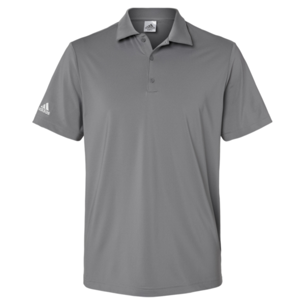 Adidas Men's Ultimate365 Solid Polo, Grey Three, Front view
