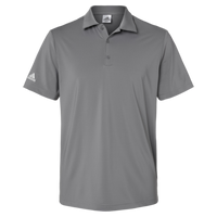 Adidas Men's Ultimate365 Solid Polo, Grey Three, Front view