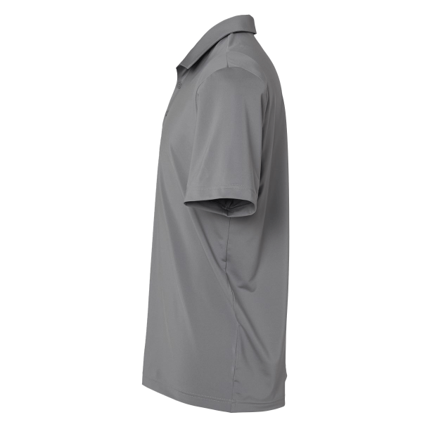 Adidas Men's Ultimate365 Solid Polo, Grey Three, Left Sleeve view