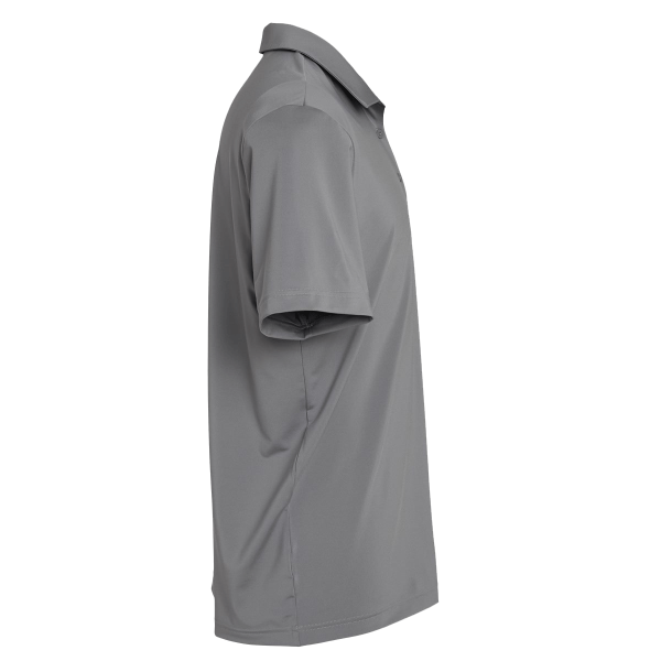 Adidas Men's Ultimate365 Solid Polo, Grey Three, Right Sleeve view