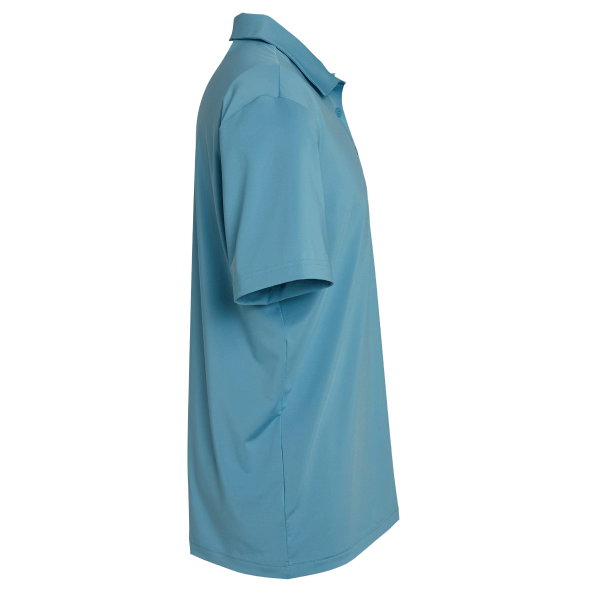 Adidas Men's Ultimate365 Solid Polo, Hazy Blue, Right Sleeve view