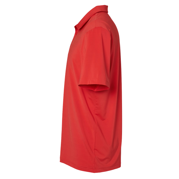 Adidas Men's Ultimate365 Solid Polo, Real Coral, Left Sleeve view