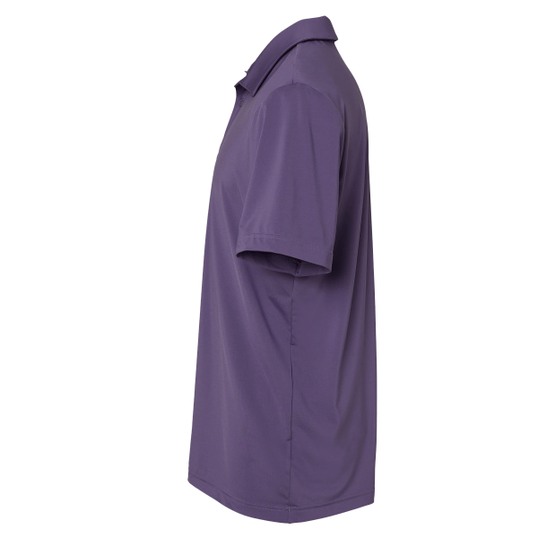 Adidas Men's Ultimate365 Solid Polo, Tech Purple, Left Sleeve view