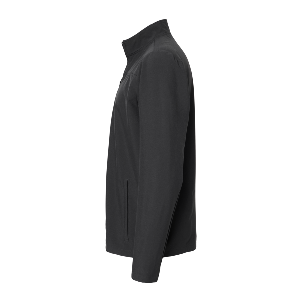 Adidas Men's Wind Resistant Full-Zip Jacket, Black / Black, Left Sleeve view