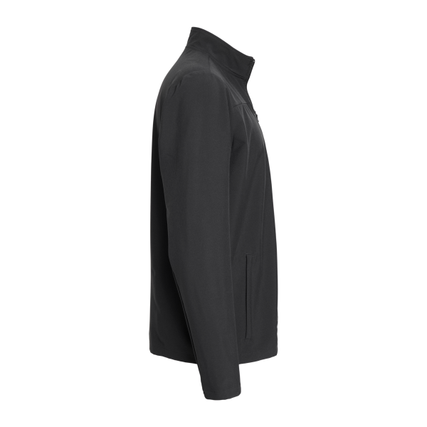 Adidas Men's Wind Resistant Full-Zip Jacket, Black / Black, Right Sleeve view